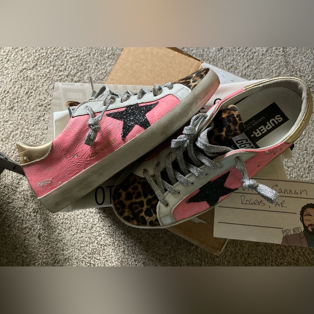 Golden Goose MyTheresa Private Edition Superstars, size 38, $559.